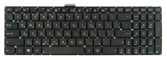 Клавиатура для ноутбука Asus A551CA A553MA A555L F550V F551CA F551MA F553MA F555L K553MA K555 черная без рамки ZeepDeep 809₽