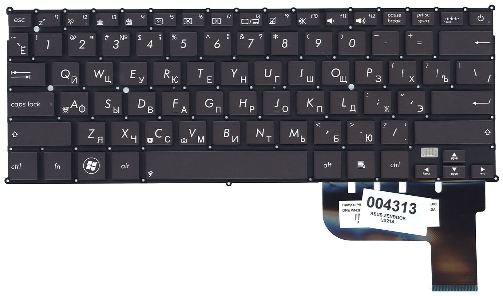 Клавиатура для ноутбука Asus PK130SO615S русская черная версия 2