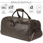 Дорожно-спортивная сумка BRIALDI Buffalo (Буффало) relief brown - изображение