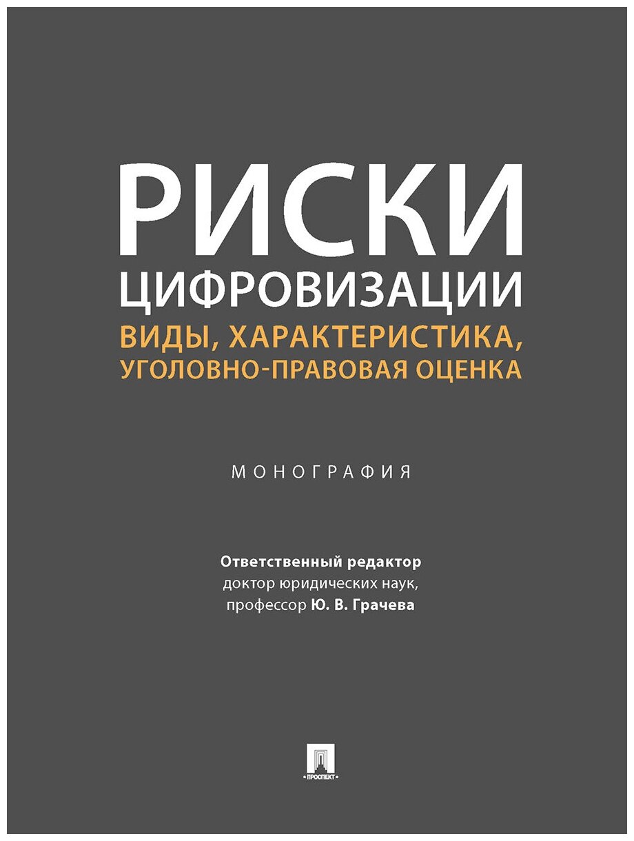 Риски цифровизации: виды, характеристика, уголовно-правовая оценка. Монография