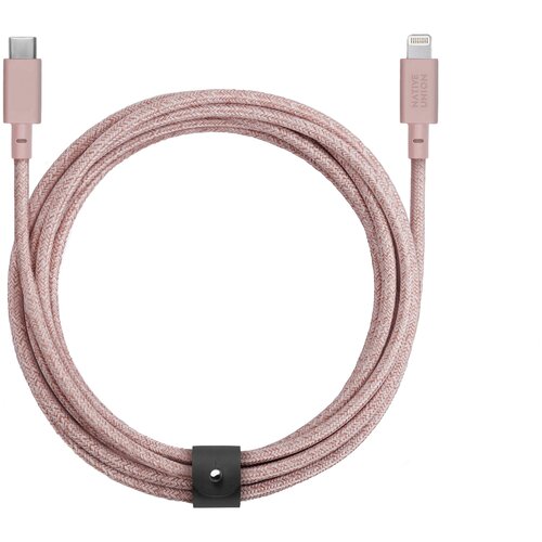 Кабель зарядный Native Union USB-C/LIGHTNING, 3 м, розовый