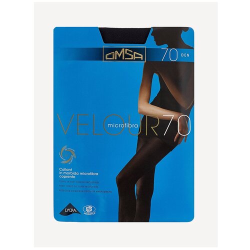 Колготки Omsa VELOUR 70 XL размер 5/XL, moro (Коричневый)