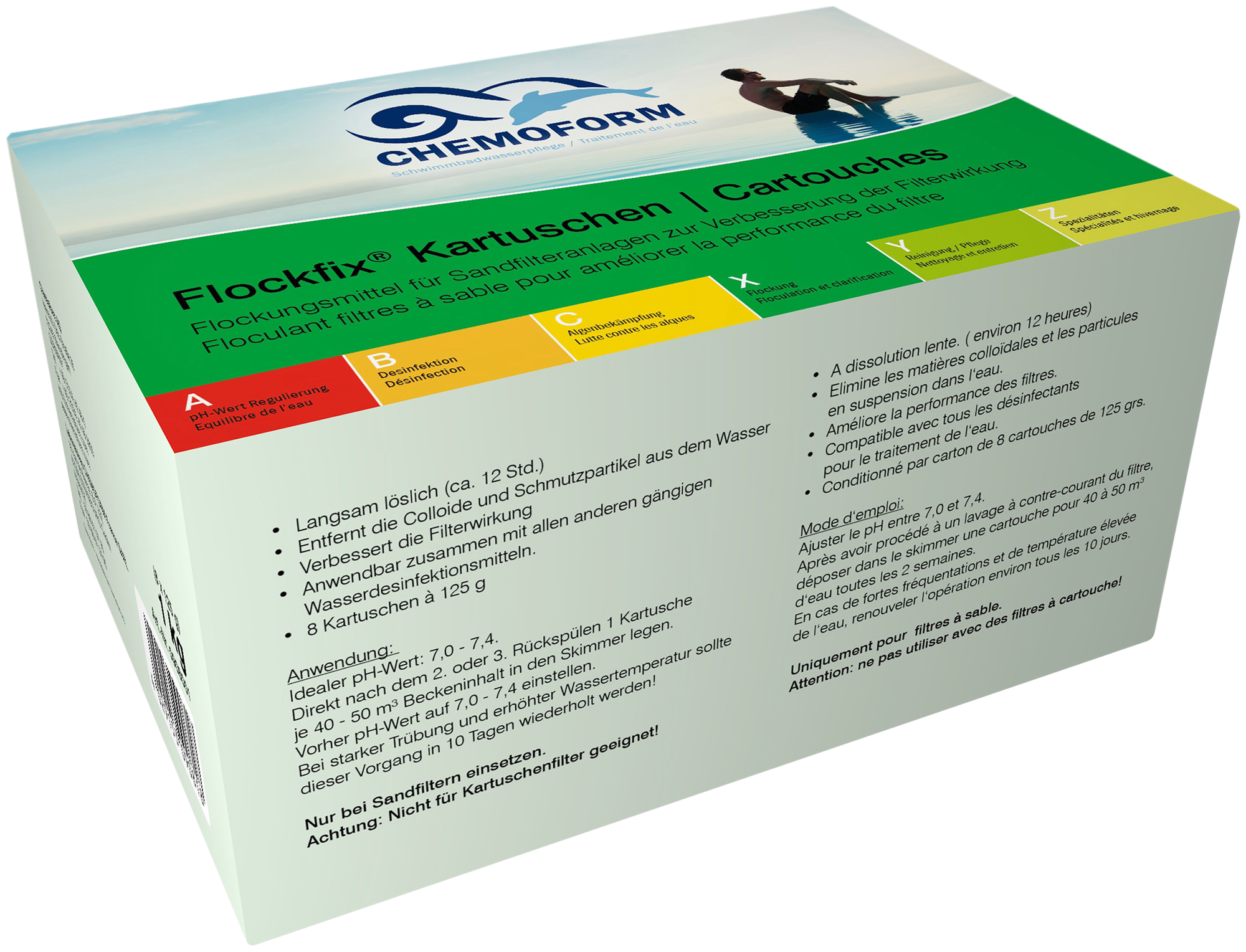 Chemoform Флокфикс в картриджах (8 х 125 г) 1 кг