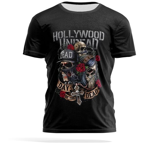 hollywood undead day of the dead Футболка PANiN Brand, размер M, черный