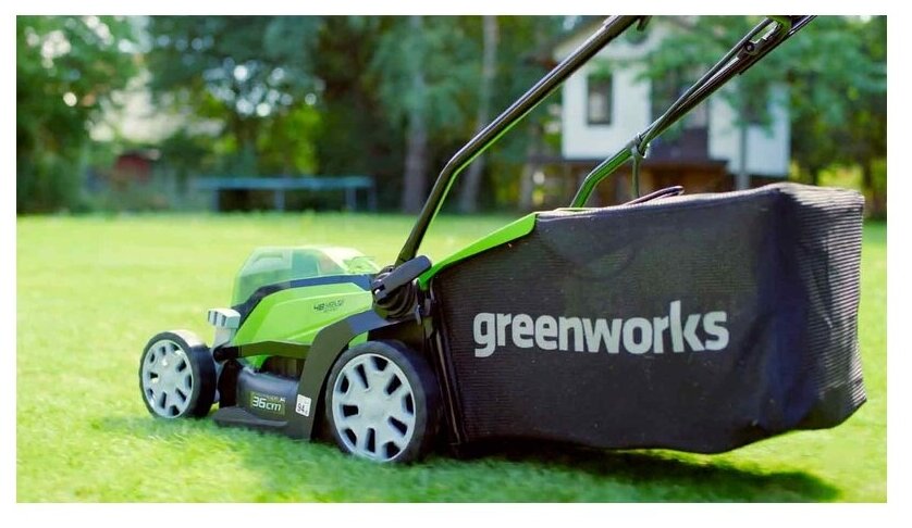 Аккумуляторная газонокосилка greenworks G24X2LM41 2512607, без АКБ и ЗУ, 41 см - фотография № 8