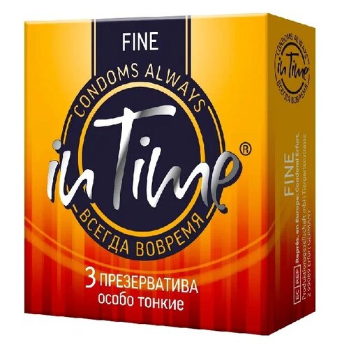 Презервативы in Time Fine, 3 шт. презервативы in time fine 12 шт