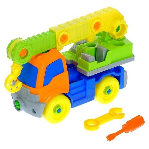 Конструктор для малышей Кран, 36 деталей игрушка конструктор janod кран большой