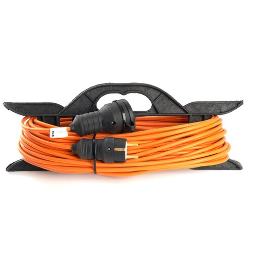 Удлинитель на рамке 1-местный с/з, 3*0,75, 30м, оранжевый, (Атлант, 40186), HM02-01-30