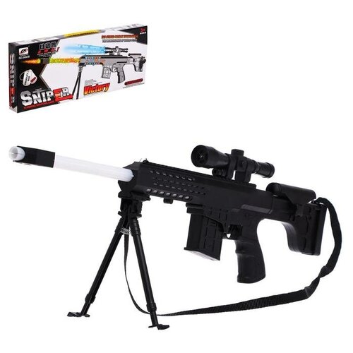 винтовка кнр снайпер с проектором свет звук работает от батареек zy1071840 Винтовка «Снайпер», свет, звук, работает от батареек