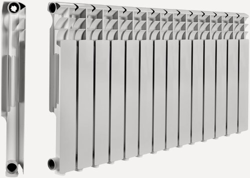 Изображение товара Радиатор металлсервис THERMA Q1 500/80, 14 секций, белый, алюминий