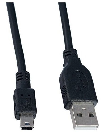 Кабель Perfeo U4301 USB 2.0 A вилка - Mini USB вилка 1м black