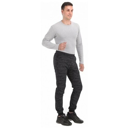  брюки TAGERTON, карманы, регулировка объема талии, размер 48, черный