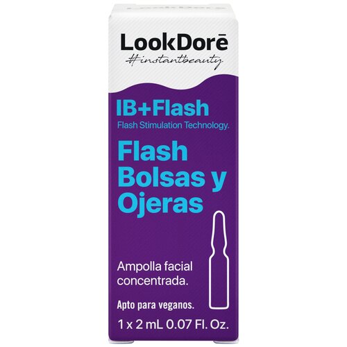 LookDore Сыворотка для контура век IB + Flash Eyes концентрированная сыворотка в ампулах для интенсивного увлажнения 1 х 2 мл lookdore ib water ampoules moisturising hyaluronic 2 мл