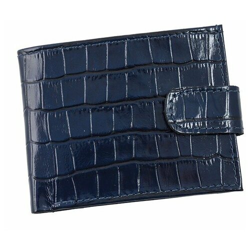 фото Кошелек женский из натуральной кожи, маленький бумажник для денег, портмоне на каждый день синий cro-m-51-72 premier+urb