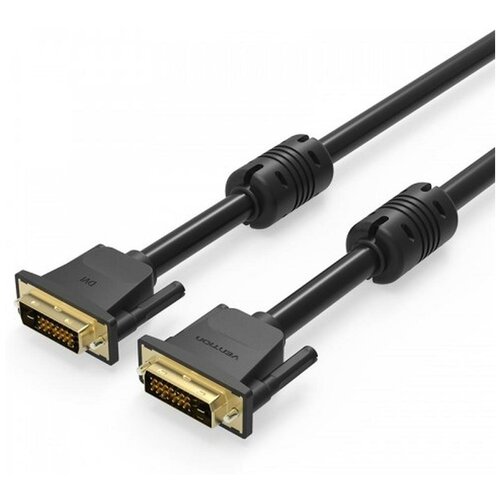 Кабель VENTION DVI-D Dual link 25M/25M с ферритовыми фильтрами - 1.5 м. кабель интерфейсный vention eacbi dvi i dual link 24 5m vga 15m с ферритовым фильтром 3м