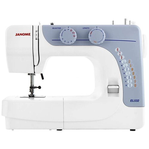 Швейная машина Janome EL532, белый/серый швейная машина janome