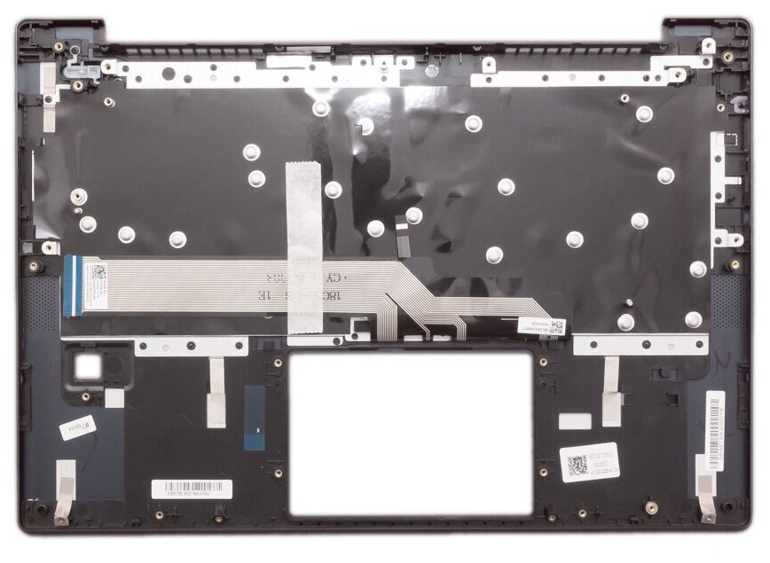 Клавиатура для ноутбука Lenovo IdeaPad S540-14API русская серая с синим топкейсом с подсветкой