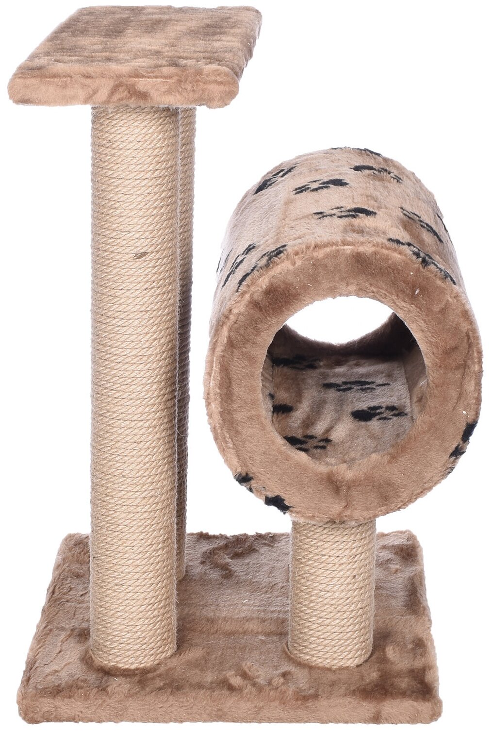 Yami-Yami Домик-когтеточка Цилиндр для кошек, джут, 68х46х43 см - фотография № 1