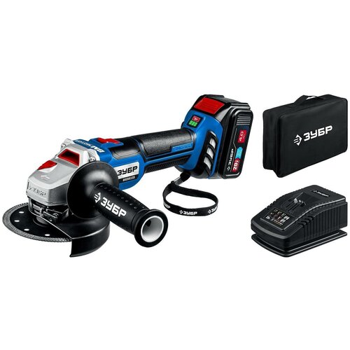 Бесщеточная УШМ ЗУБР Профессионал 20В 1 АКБ 4Ач AB-125-41 1662000₽