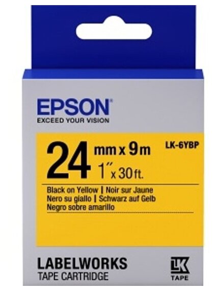 Лента термотрансферная Epson LK-6YBP (C53S656005)