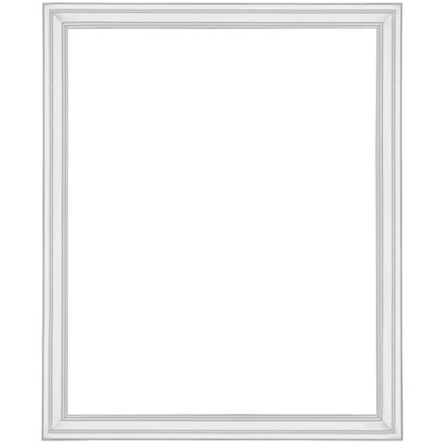 Рама багетная VIDA-ART 40х50см, без стекла и картона, цвет: белый глянцевый