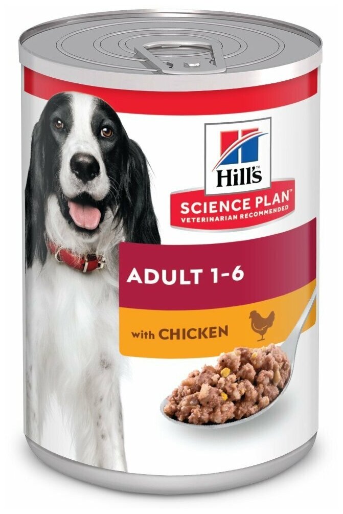 Влажный корм для собак Hill's Science Plan с курицей 6 шт. х 370 г