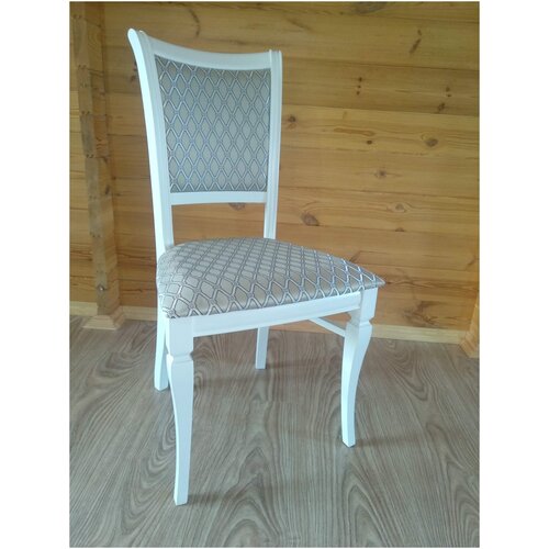 Стул Лика массив дерева/белый/текстиль