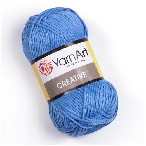 Пряжа YarnArt Creative | Пряжа Yarnart Creative - 239 голубой | 5шт упаковка | Хлопок: 100%