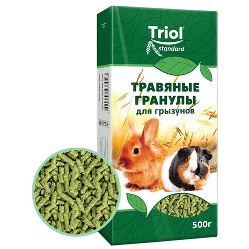 Корм для грызунов Тriol Standard Травяные гранулы, 500г виталайн сбор луговых трав чудесная поляна для грызунов 500 г