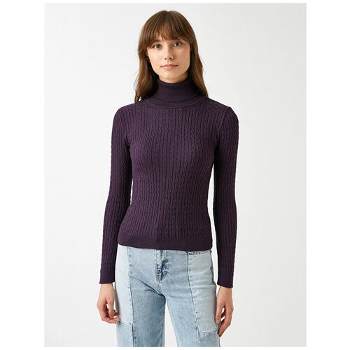 фото Свитер koton 2kak92872ot346, фиолетовый, s
