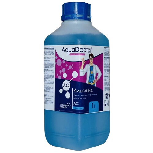 Альгицид непенящийся для бассейна AquaDoctor AC, 1 л альгицид aquadoctor ac mix 1 л