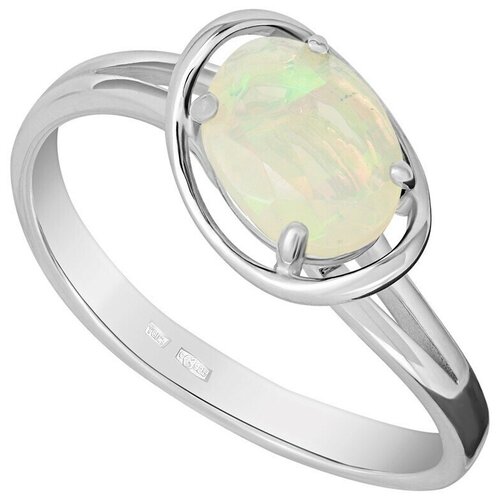 кольцо lazurit online серебро 925 проба опал размер 16 5 белый Кольцо Lazurit Online, серебро, 925 проба, опал, размер 16, белый