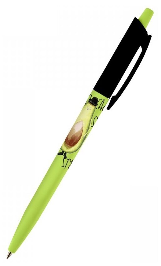 Ручка шариковая автоматическая BrunoVisconti, 0.5 мм, синий, HappyClick «AVOCADO STYLE. CLASSIC», Арт. 20-0241/60