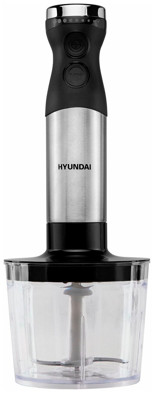 Погружной блендер Hyundai HYB-H3824 800Вт серебристый/черный