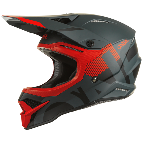 Шлем кроссовый O'NEAL 3Series Vertical, черный/красный, размер XL