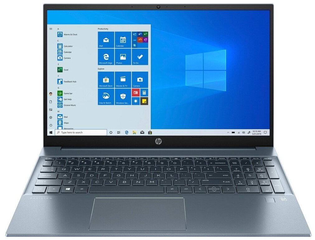 Ноутбук HP Pavilion 15-eg0130ur 4E1J2EA 156 Core i5 1135G7 16Gb SSD 512Gb Iris Xe Graphics Синий