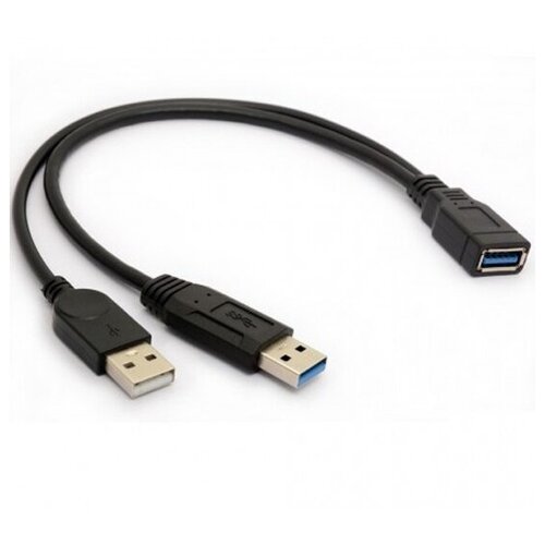 USB 3.0 A -> A+доп. питание Ks-is KS-447 кабель usb 2 0 type a m usb 2 0 type a m ks is ks 587b 2 1 8м black