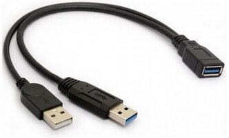 Кабель Ks-is USB 3.0 M-F с питанием (KS-447)