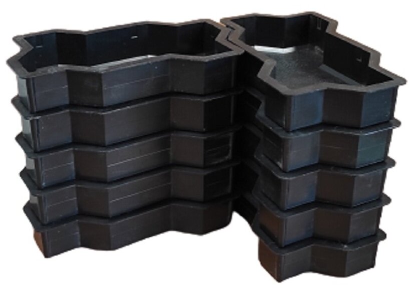 фото Комплект форм для изготовления тротуарной плитки волна 2