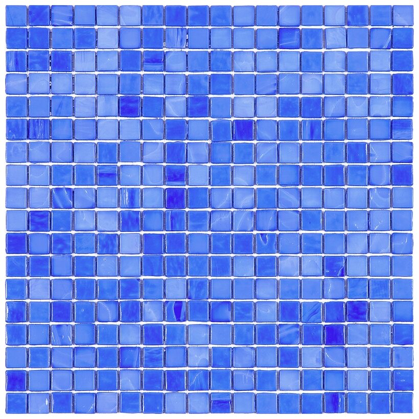 Мозаика Alma N69 из глянцевого цветного стекла размер 29.5х29.5 см чип 15x15 мм толщ. 4 мм площадь 0.087 м2 на бумаге