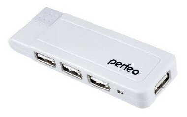 Perfeo PF-VI-H021 разветвитель на 4 порта USB HUB 2.0, белый
