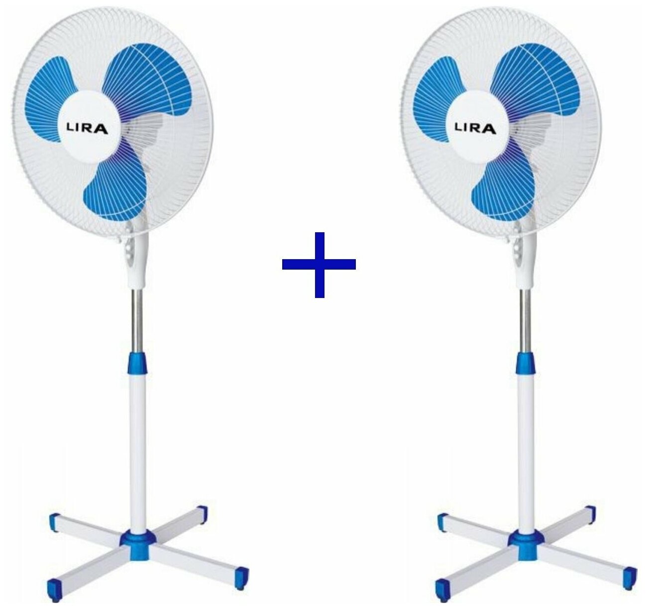 Вентилятор напольный LIRA LR1101 55Вт (2шт/уп) 3 скорости (2 шт) (1747.50р / шт)