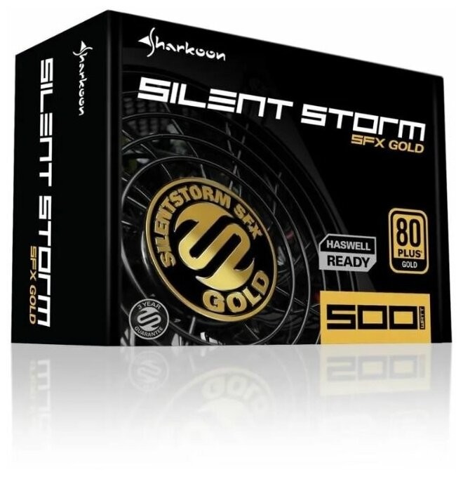 Блок питания Sharkoon SilentStorm SFX Gold 500W