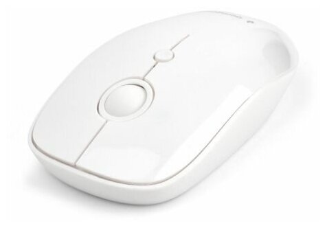 Мышь беспроводная Gembird MUSW-385, 2.4 ГГц, 2 кнопки + колесо кнопка, 1000DPI белый глянец