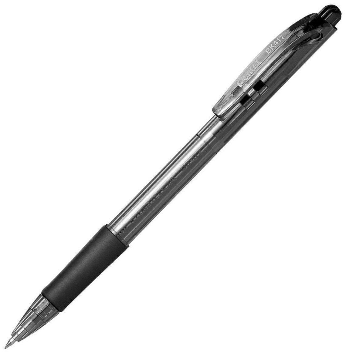 Ручка шариковая автоматическая Pentel Fine Line (0.27мм, черный цвет чернил, масляная основа) (BK417-AN)