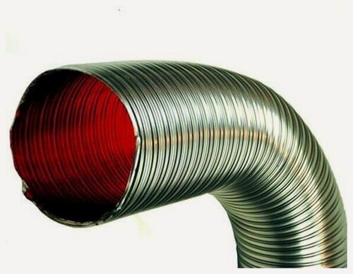 Изображение товара Газоход гофрированный d 250 мм (1м) из нержавеющей стали