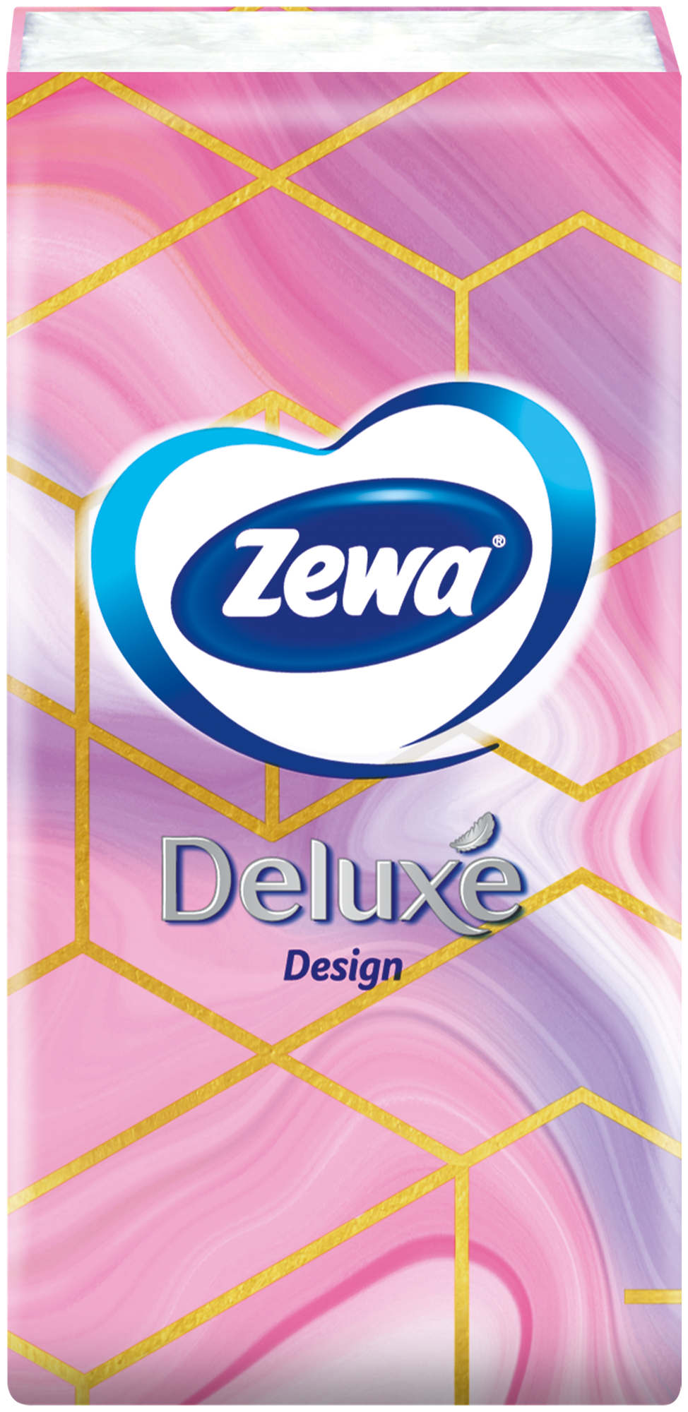 Платочки бумажные носовые Zewa Deluxe Design, 3 слоя, 10шт.Х 10 - фотография № 6