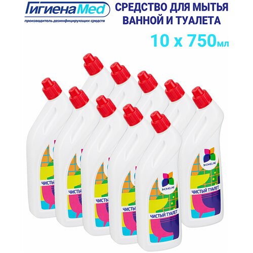 Набор профессиональных средств Чистый Туалет HomeLine для чистки туалета 750 мл 10 в 1