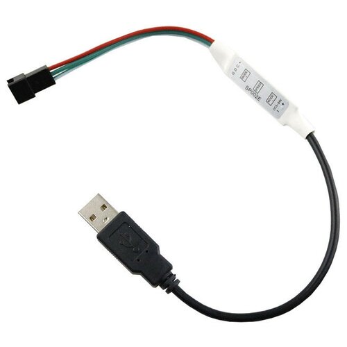 Мини контроллер SPI , без пульта, SP002E USB sp107e led controller bluetooth pixel ic spi music by phone app for ws2812 sk6812 rgbw apa102 strip sp002e usb controller dc5 24