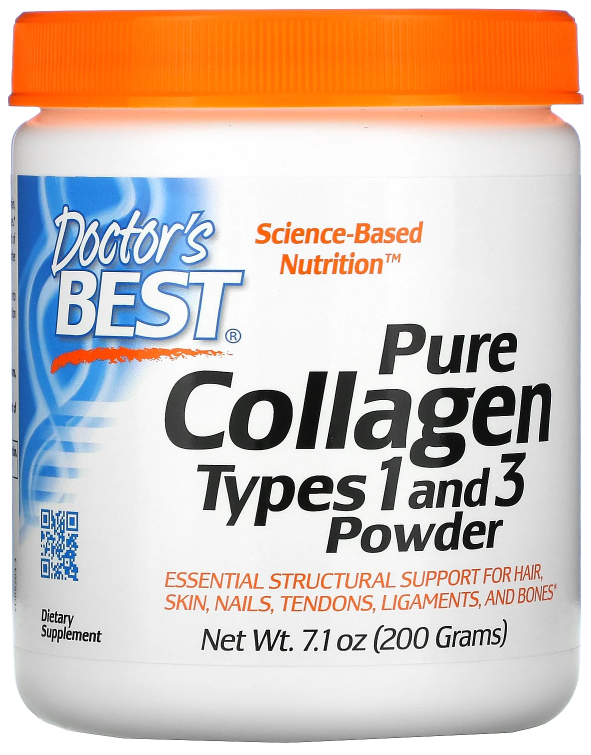 Doctor's Best Collagen Types 1 & 3 Powder (Коллаген тип 1 и 3 порошок) 200 гр